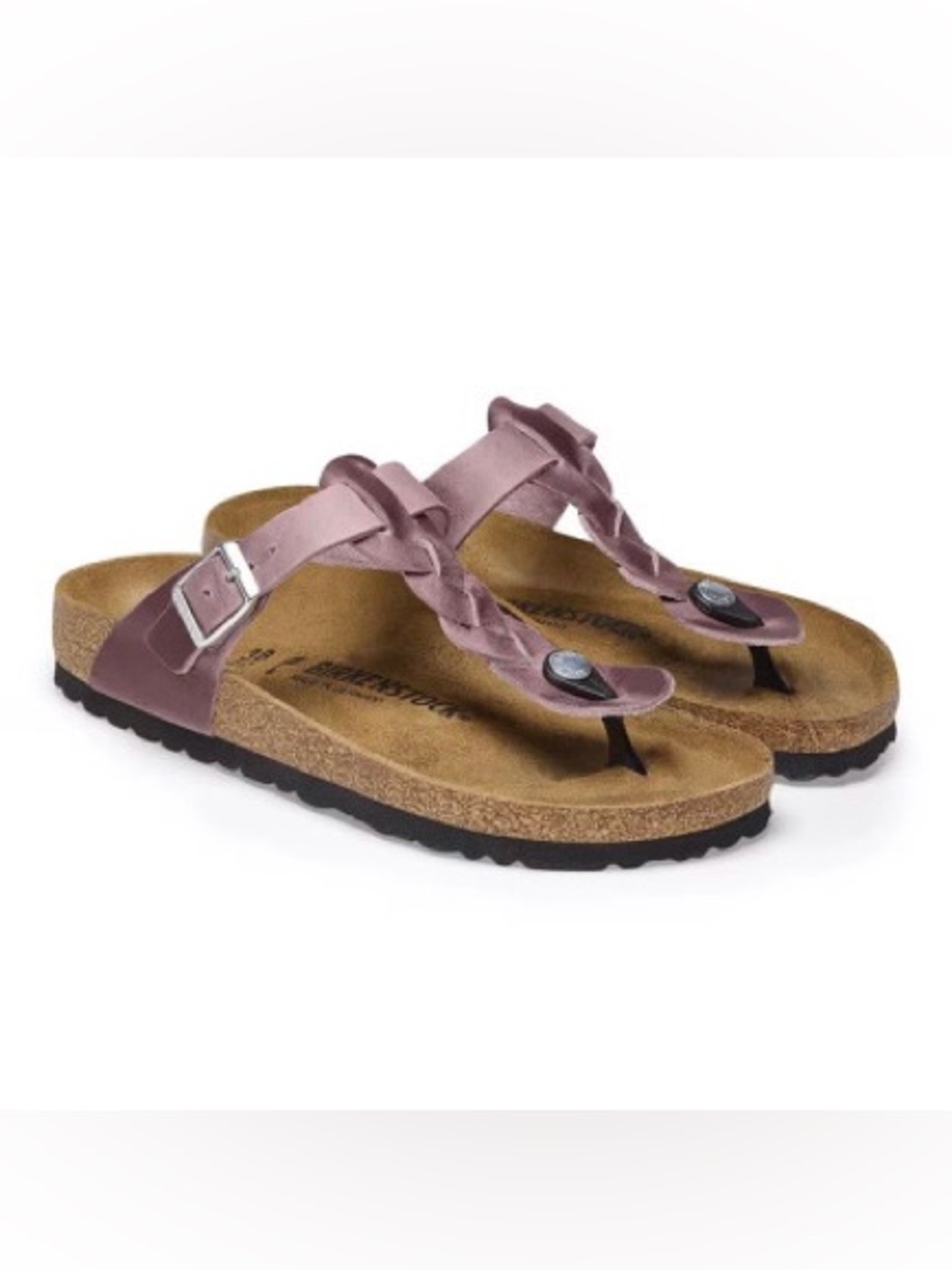 BIRKENSTOCK Gizeh Braided Oiled Leather Lavender Sandal